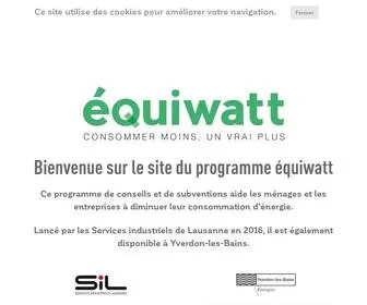 Equiwatt.ch(équiwatt Vaud) Screenshot