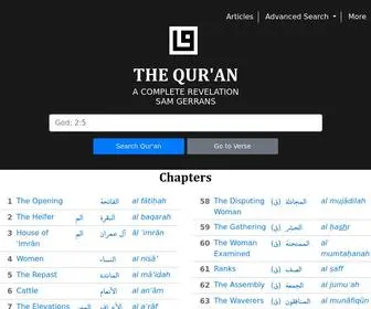 Equranite.com(The Qur'an) Screenshot