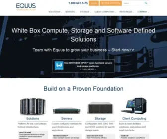 Equuscs.com(Equus Compute Solutions) Screenshot