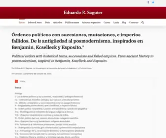 ER-Saguier.org(Genealogia de la Tragedia ArgentinaAuge y colapso de un fragmento de estado o la violenta transicion de un orden imperial) Screenshot