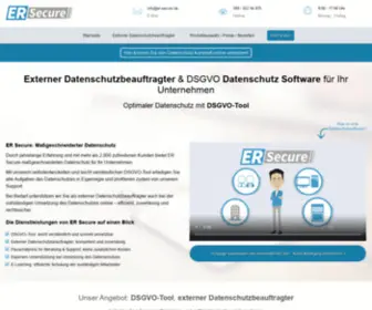 ER-Secure.de(Externer Datenschutzbeauftragter Bundesweit) Screenshot