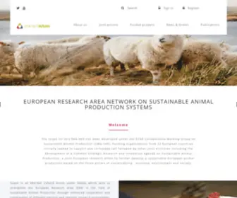 Era-Susan.eu(EUROPEAN RESEARCH AREA ON SUSTAINABLE ANIMAL PRODUCTION) Screenshot