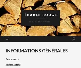 Erablerouge.com(Érable Rouge) Screenshot