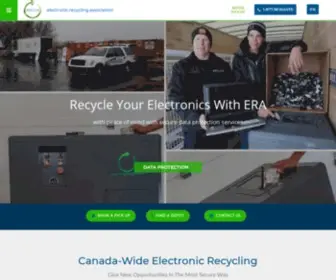 Era.ca(Canada Wide Electronic Recycling) Screenshot
