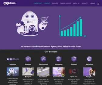 Eradium.com(Eradium is an eCommerce and Omnichannel Agency) Screenshot