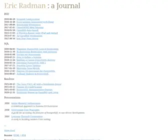 Eradman.com(Eric Radman) Screenshot