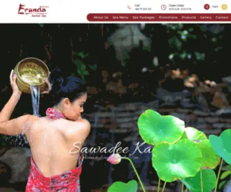 Erandaspa.com(Spa Samui) Screenshot