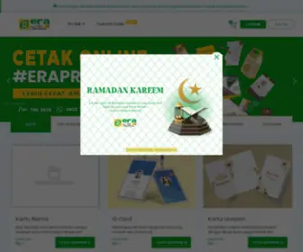 Eraprint.com(Cetak Online Murah dan Mudah di Jakarta Bogor Depok Tangerang Bekasi) Screenshot