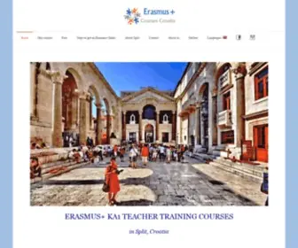 Erasmuscoursescroatia.com(Staff Mobility Teacher Training Courses) Screenshot
