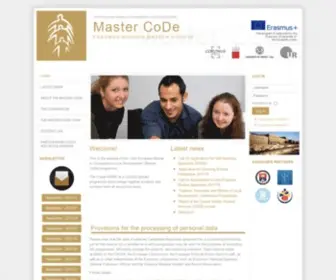 Erasmusmundus-Code.eu(Master CoDe) Screenshot