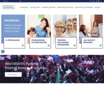 Erasmusplus.org.pl(Fundacja Rozwoju Systemu Edukacji pełni funkcję Narodowej Agencji Programu Erasmus+ (od 2014 r.)) Screenshot
