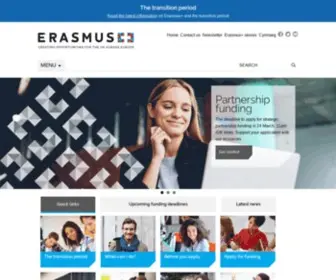 Erasmusplus.org.uk(Erasmus) Screenshot