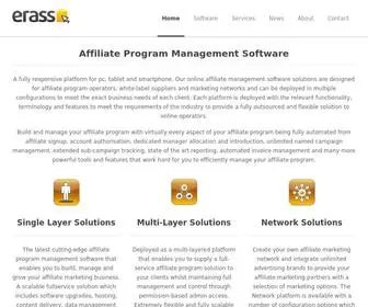 Erass.com(Affiliate Program Management Software) Screenshot