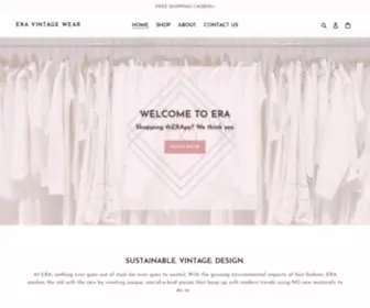 Eravintagewear.com(ERA Vintage Wear) Screenshot