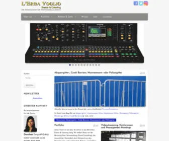 Erba-Voglio.de(L'Erba Voglio Events & Catering) Screenshot