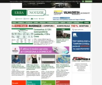 Erbanotizie.com(Erbanotizie quotidiano online dell'erbese) Screenshot