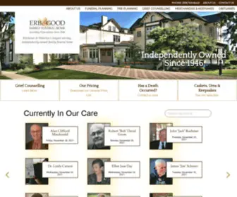 Erbgood.com(Erb & Good Funeral Home) Screenshot