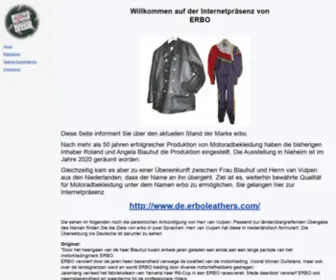 Erbo.de(Erbo Lederbekleidung) Screenshot