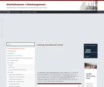 Erbschaftssteuern.ch(Einleitung) Screenshot