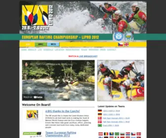 ERC2012.com(European Rafting Championship 2012) Screenshot