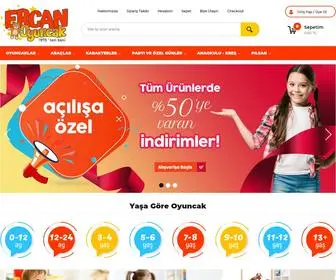 Ercanoyuncak.com.tr(Ercan oyuncak) Screenshot