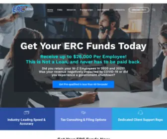 Ercbenefits.com(Employee Retention Credit (ERC) Services) Screenshot