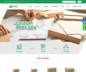 Ercbox.com(ERCBOX PACKAGING) Screenshot