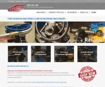Ercolina-Usa.com(Metalworking Equipment and Tube Bending Machines) Screenshot