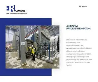 Erconsult.nu(Processautomation & elkonstruktion i Gällivare) Screenshot