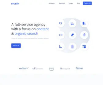 Ercule.co(Full-service agency with a focus on content & SEO) Screenshot