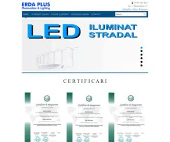 Erda-LED.ro(Sisteme de iluminat solar independente (cu panouri solare)) Screenshot