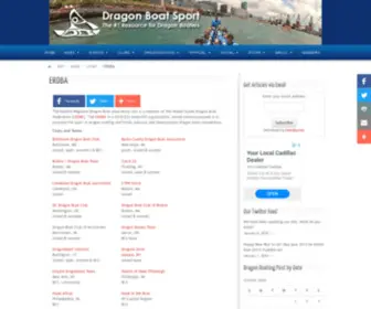 Erdba.org(Eastern Regional Dragon Boat Association (ERDBA)) Screenshot