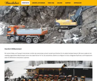 Erdbau-Bachler.at(Bachler Erdbau GmbH) Screenshot