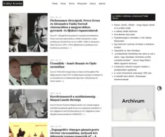 Erdelyikronika.net(Erdélyi Krónika) Screenshot