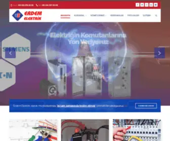 Erdemelektrik.com.tr(Malzemeli taahhütlü elekrik) Screenshot