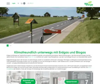 Erdgasfahren.ch(Klimafreundlich unterwegs mit Erdgas und Biogas) Screenshot