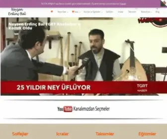 Erdincbal.com(Neyzen Erdinç Bal Kişisel Sayfası) Screenshot