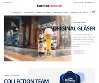 Erdinger-Fanshop.de(Weißbiergenuss noch schöner machen) Screenshot