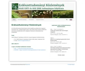 Erdtudkoz.hu(Erdészettudományi Közlemények) Screenshot