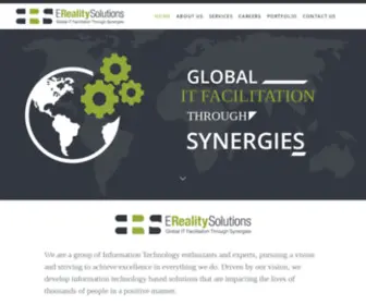 Erealitysolutions.com(Global IT Facilitation through Synergies) Screenshot