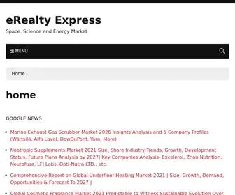 Erealtyexpress.com(Space, Science and Energy Market) Screenshot