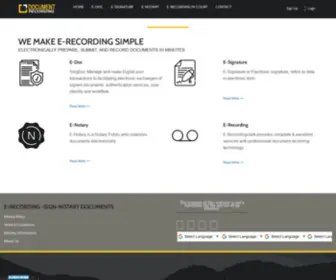 Erecordingclerk.com(Electronic Recording) Screenshot