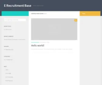 Erecruitmentbase.com(Sarkari Naukri Portal) Screenshot