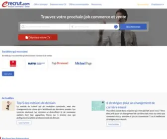 Erecrut.com(Emploi Commerce) Screenshot