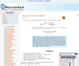 Ereferrer.com(Referrer Lists Free) Screenshot