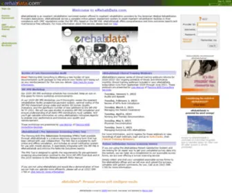 Erehabdata.com(eRehabData) Screenshot