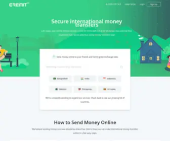 Eremit.com.au(Send Money Online) Screenshot