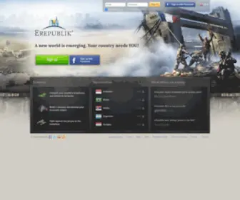 Erepublik.com(Free Online Multiplayer Strategy Game) Screenshot