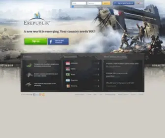 Erepublik.net(Free Online Multiplayer Strategy Game) Screenshot