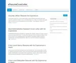 Eresumecoverletter.com Screenshot
